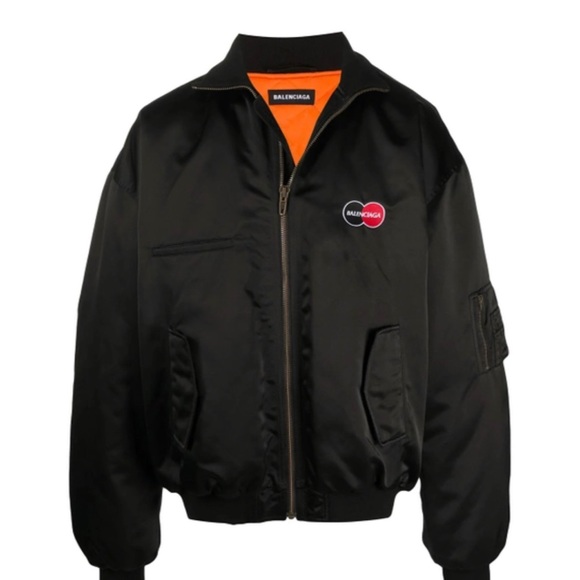 Brand new Black with the orange inside Balenciaga bomber jacket size 44 - Picture 9 of 9